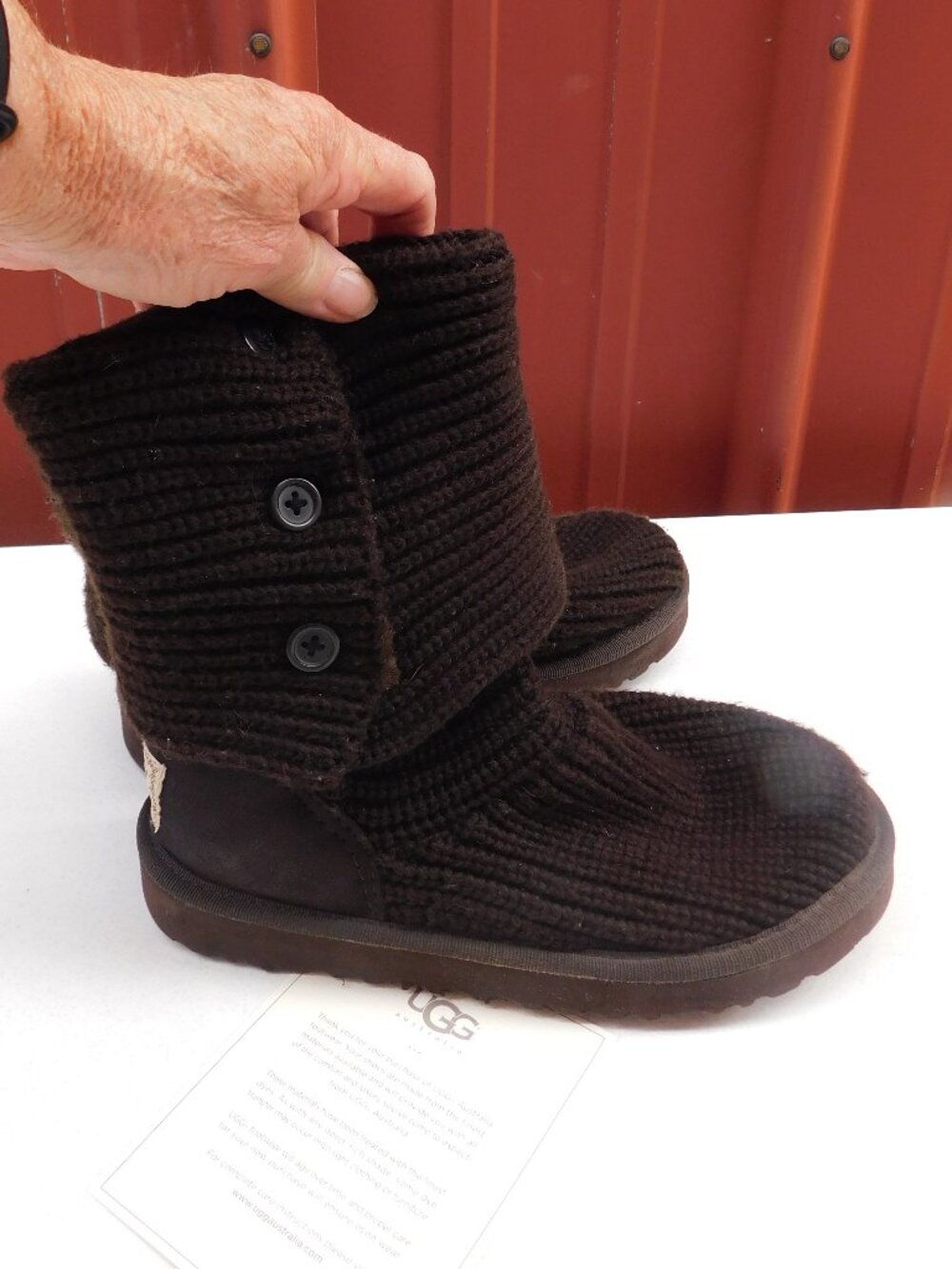 UGG Classic Cardy Boots Brown sz 7